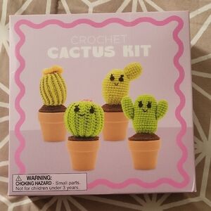 Crochet Cactus Kit with Pots